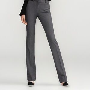 Express Pants Womens Size 2 Long Columnist Barely Boot Slacks Mid Rise Gray